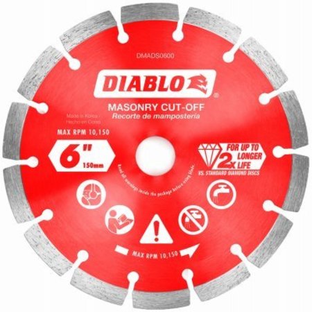 BSC PREFERRED 6'' Dia Seg Blade DMADS0600